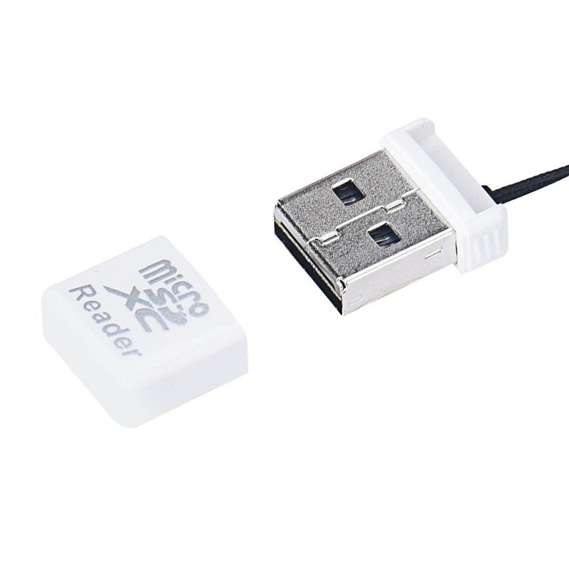 Cotchear White Computer Card Reader MINI Super Speed USB 2.0 Micro SD/SDXC TF Card Reader Adapter Gifts Wholesale Drop Shipping - Image 1